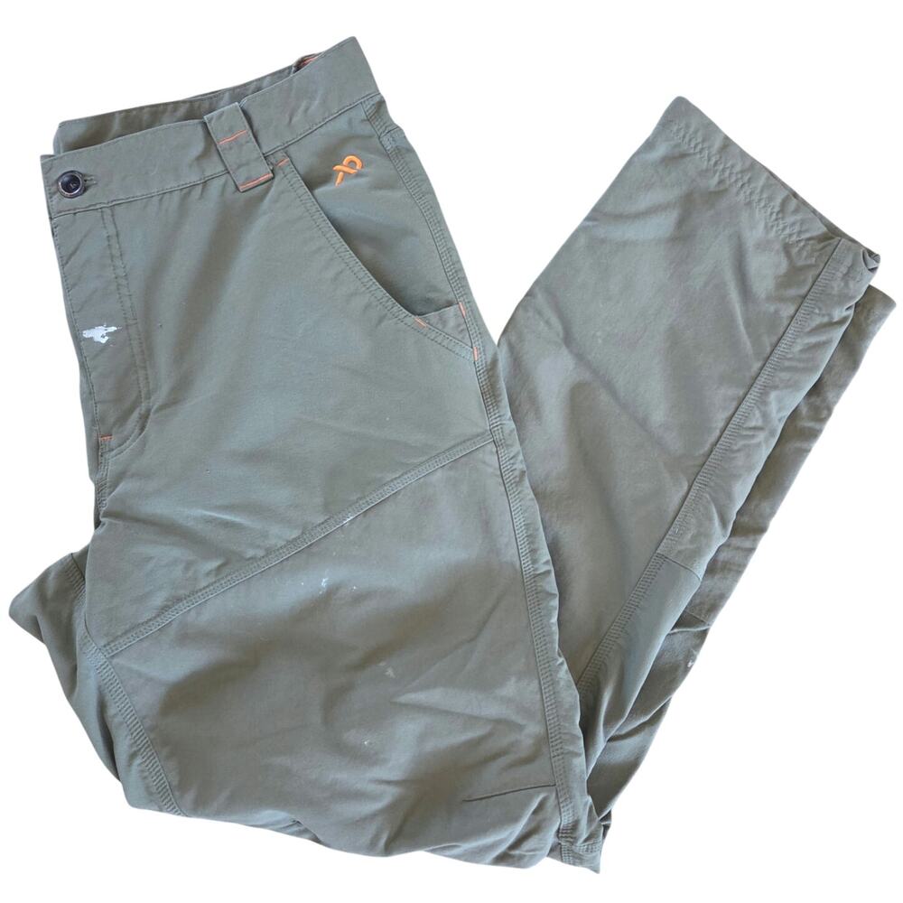 First Lite Sawbuck Brush hunting pants mens size 36X32 conifer green nylon